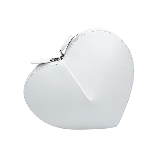 Alaia White Heart Shoulder Bag