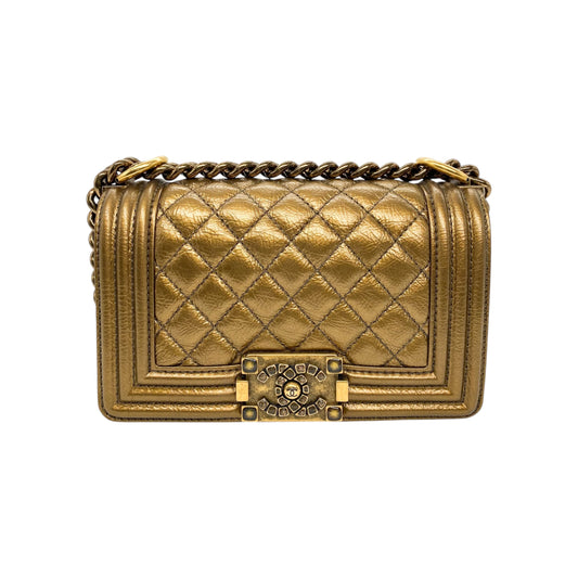Chanel Gold Small Boy Bag