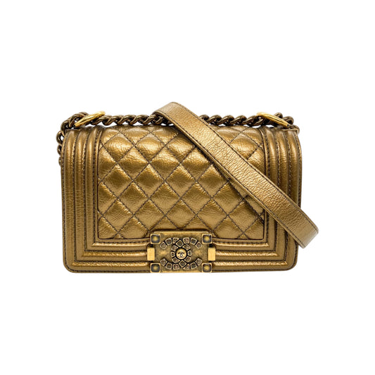 Chanel Gold Small Boy Bag