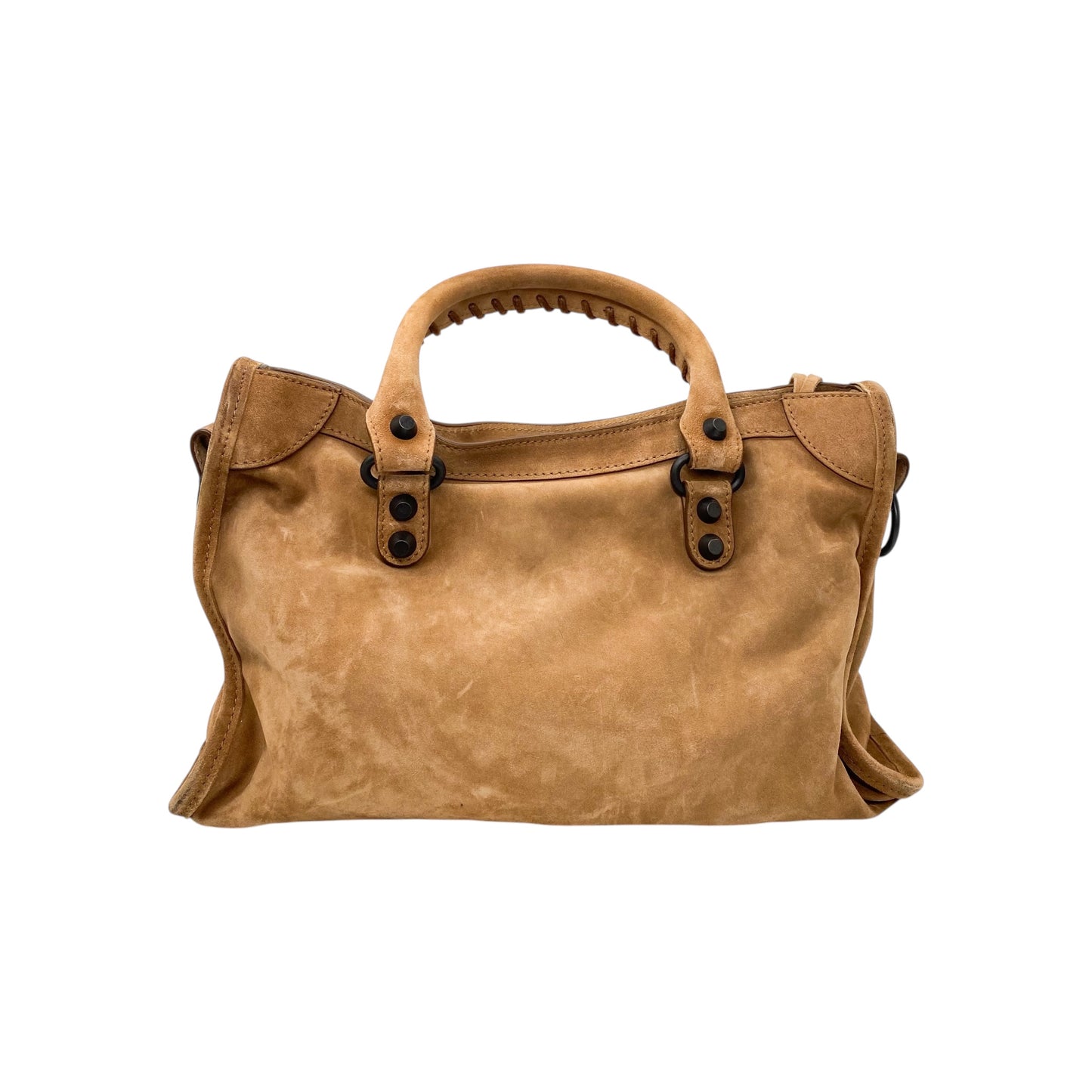 Balenciaga Camel Suede Small City Bag