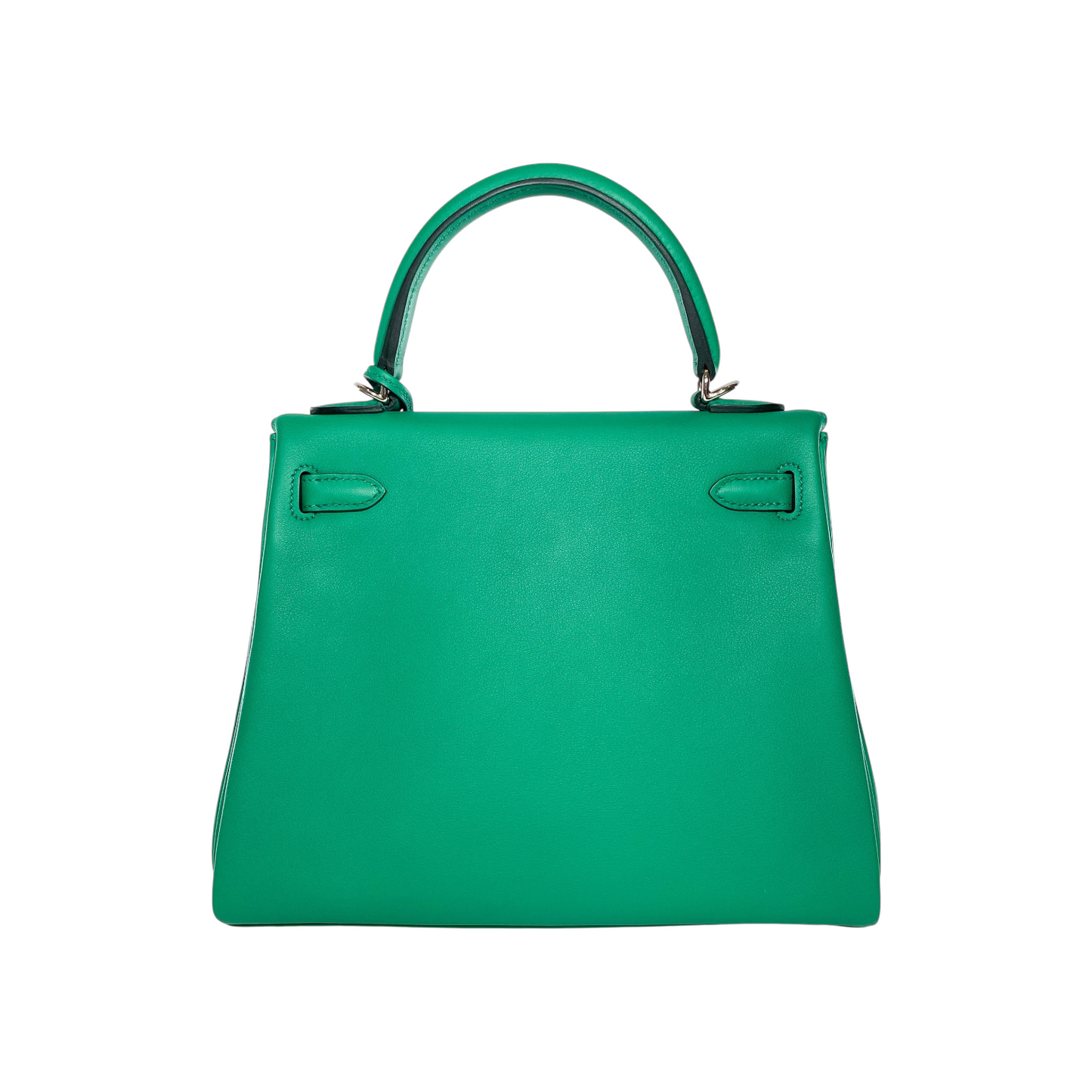 Hermes Kelly 25 Verso Vert Vertigo Bleu Celeste Swift Palladium Hardware