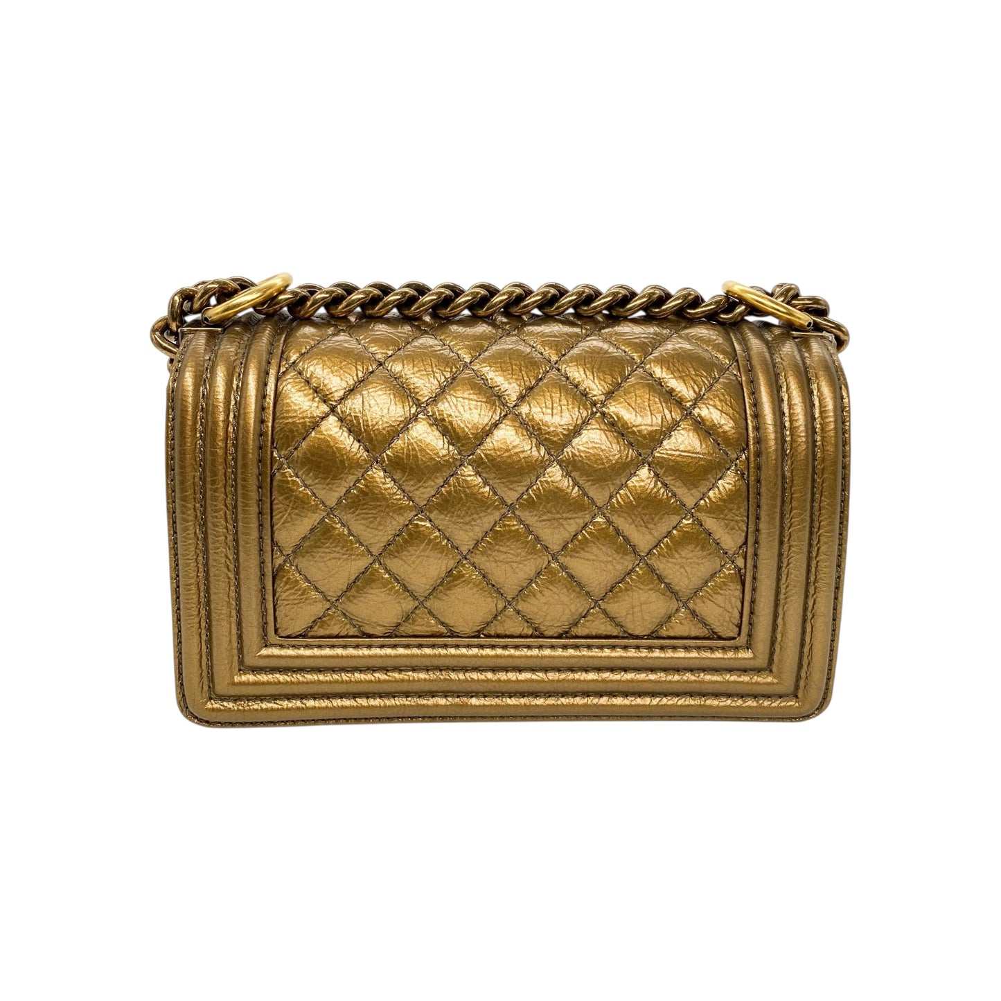 Chanel Gold Small Boy Bag
