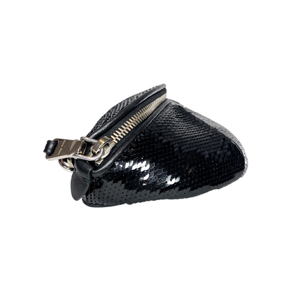 Miu Miu Black Sequin Waist Bag