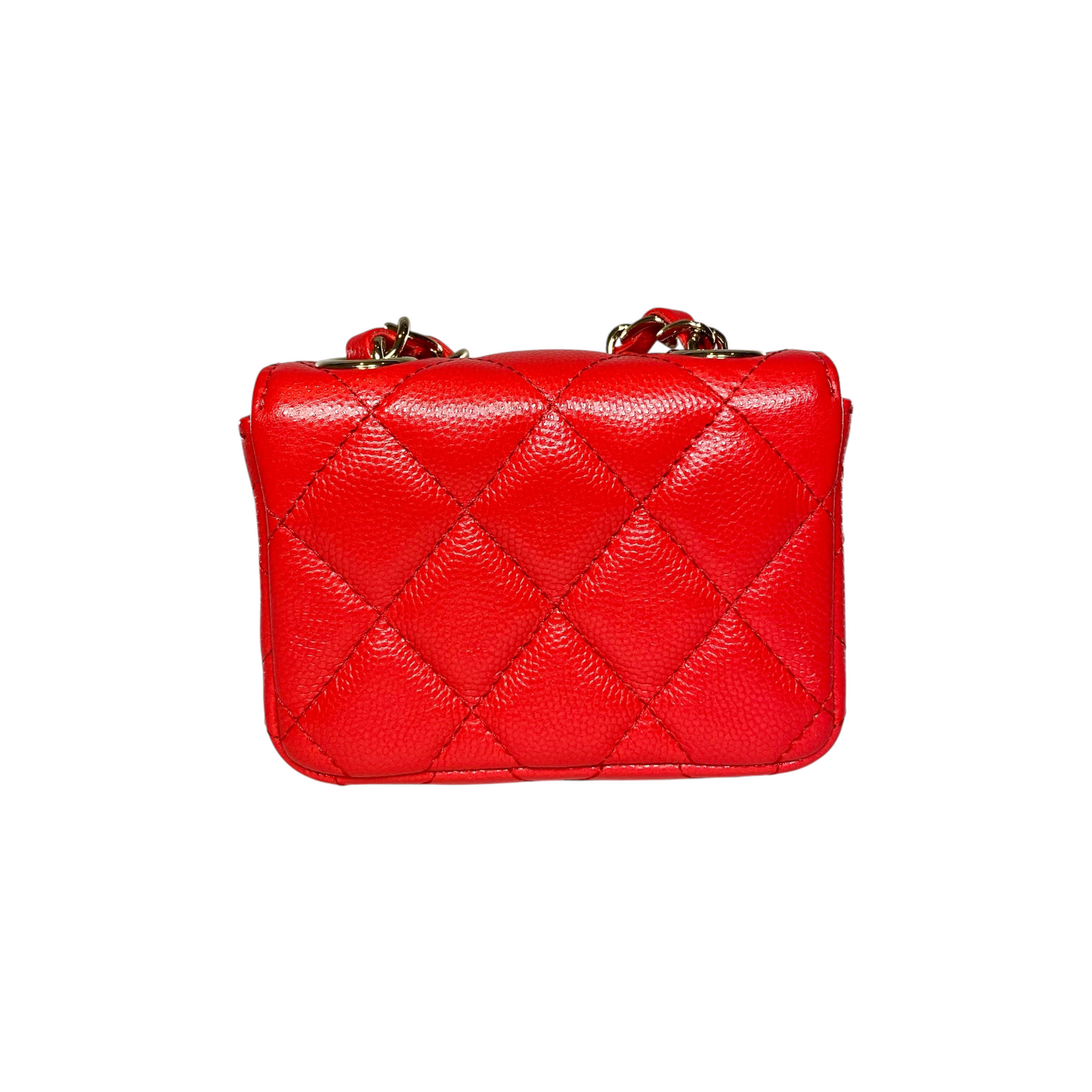Chanel Red Mini Flap Bag Charm