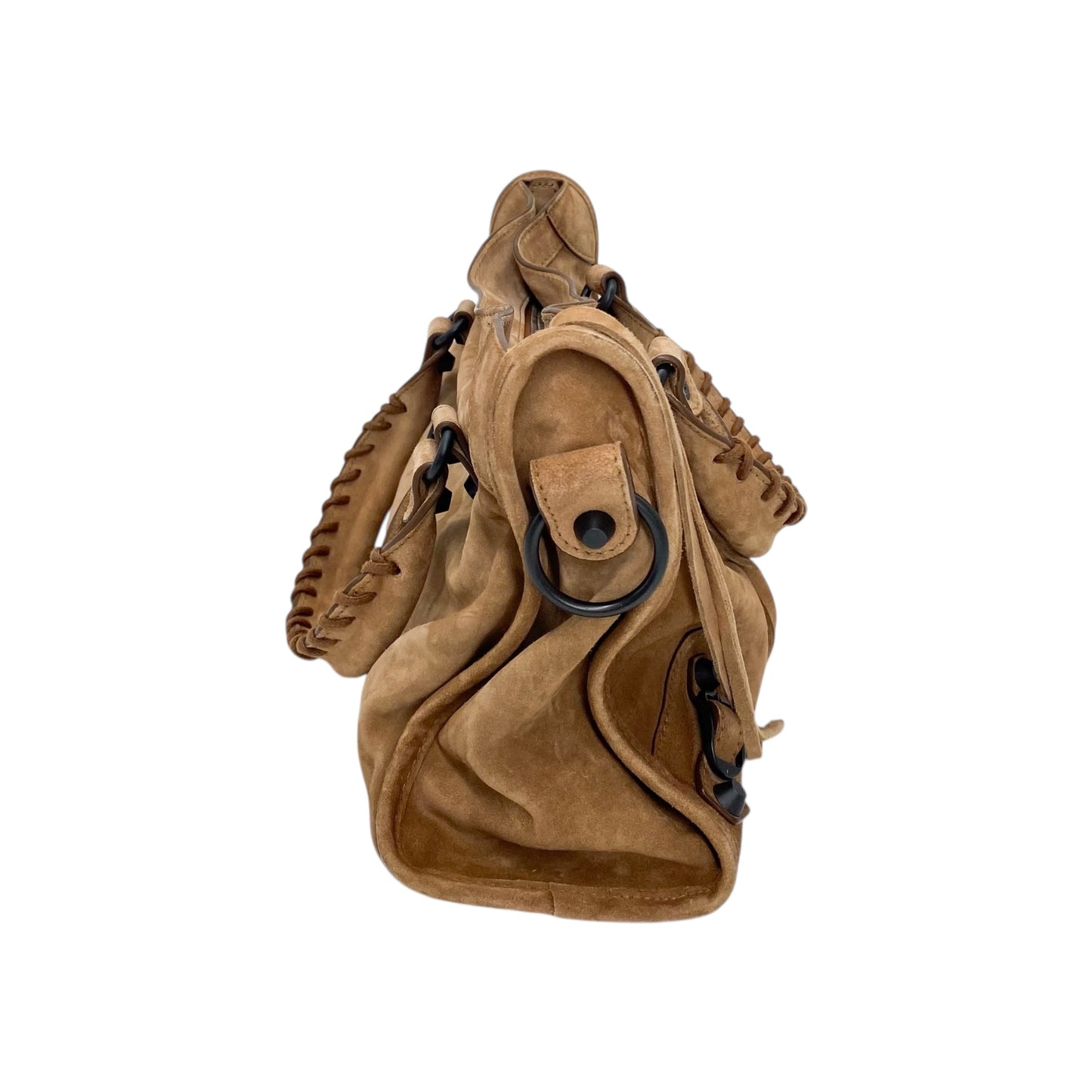 Balenciaga Camel Suede Small City Bag