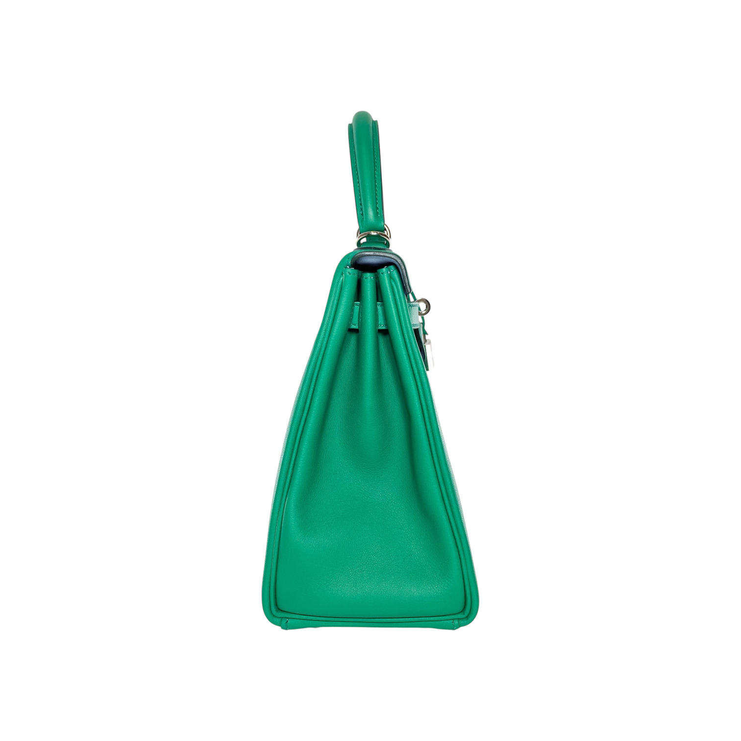 Hermes Kelly 25 Verso Vert Vertigo Bleu Celeste Swift Palladium Hardware