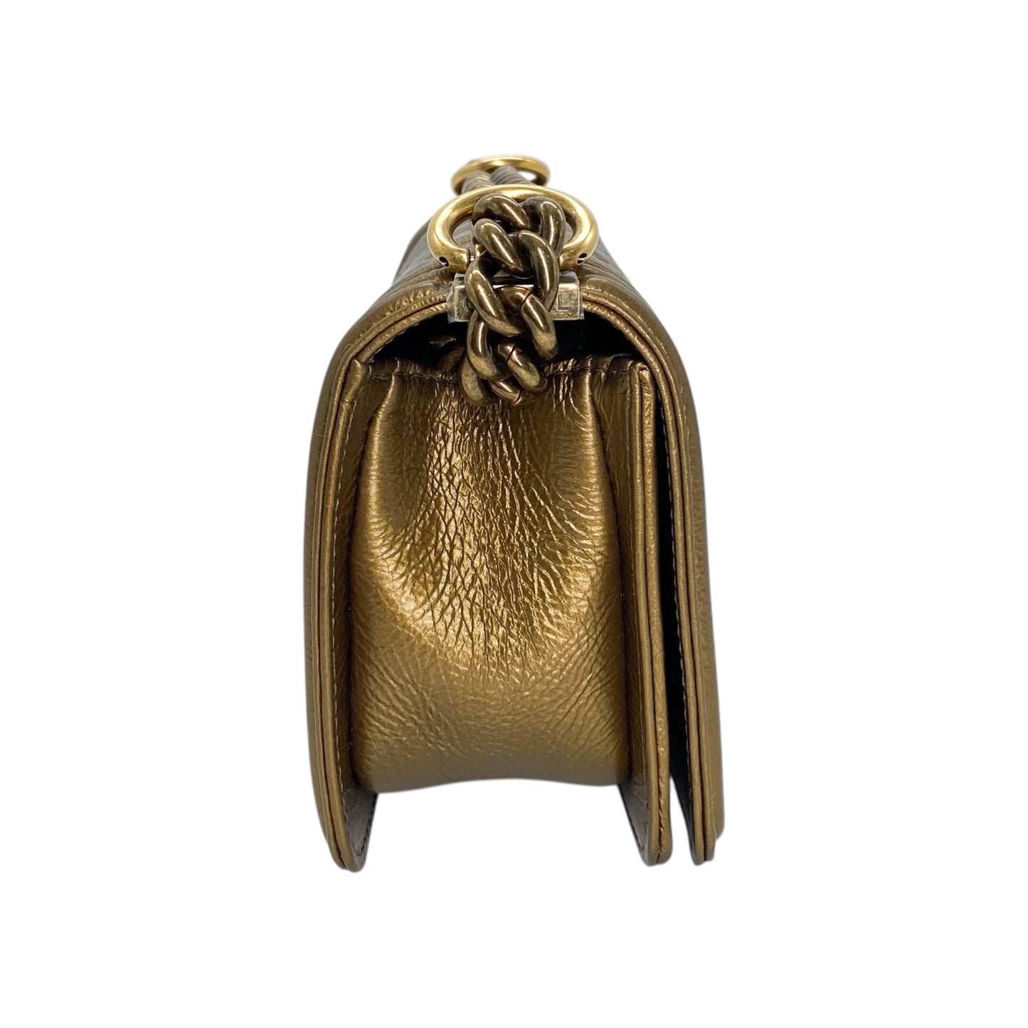 Chanel Gold Small Boy Bag