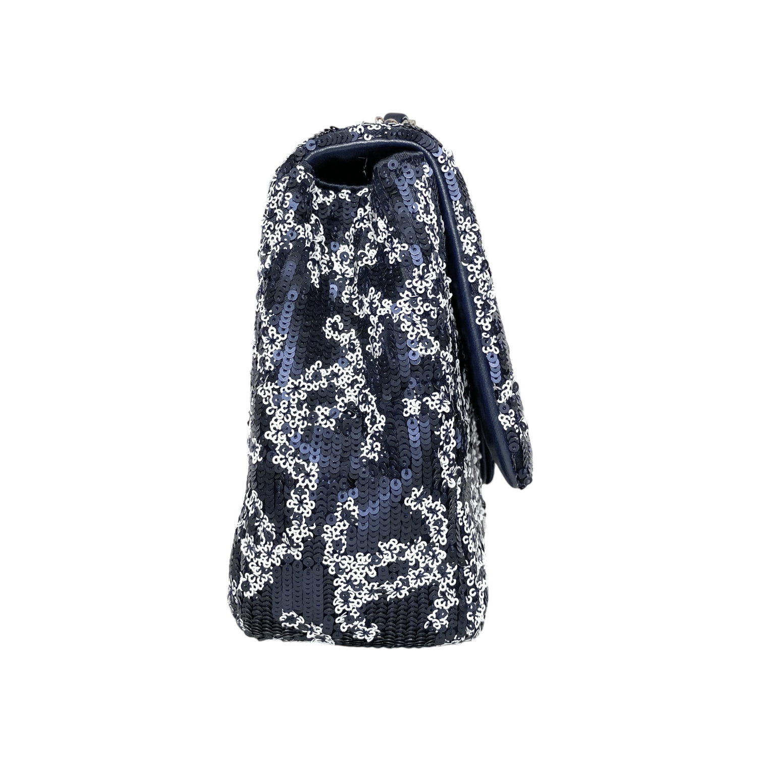 Chanel Navy Sequin CC Flap Bag