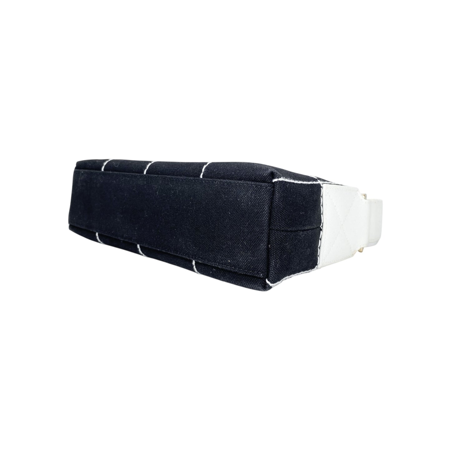 Chanel Black White Vintage Chocolate Bar Bag
