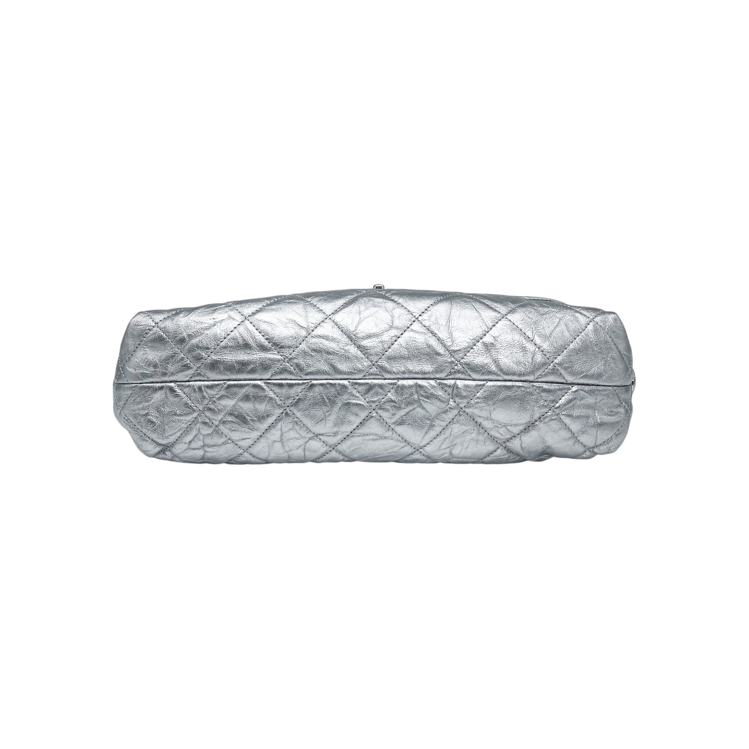 Chanel Silver Big Bang Crackled Flap Bag