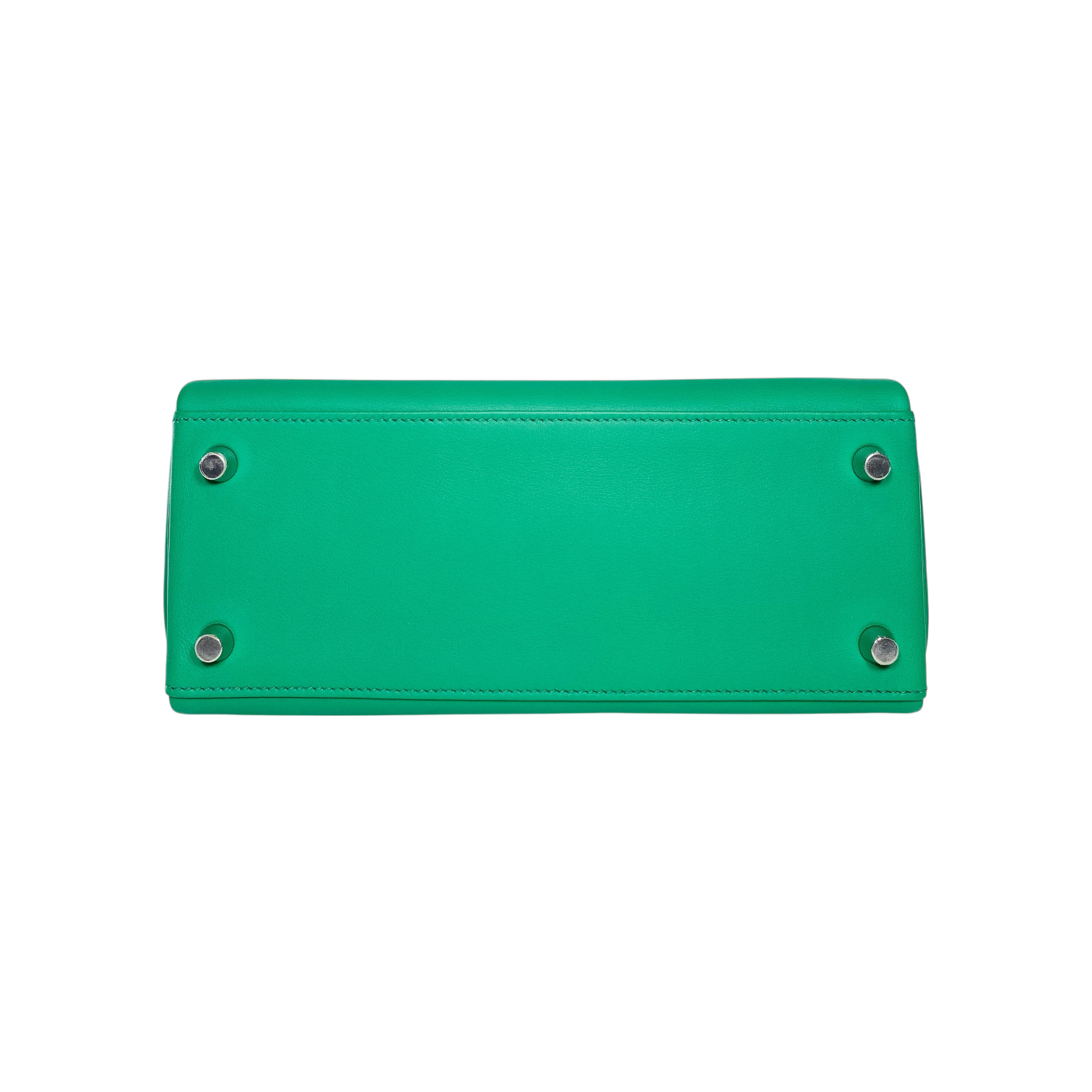 Hermes Kelly 25 Verso Vert Vertigo Bleu Celeste Swift Palladium Hardware