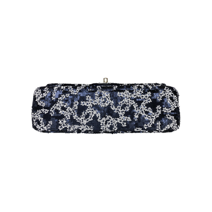 Chanel Navy Sequin CC Flap Bag
