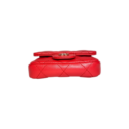 Chanel Red Mini Flap Bag Charm