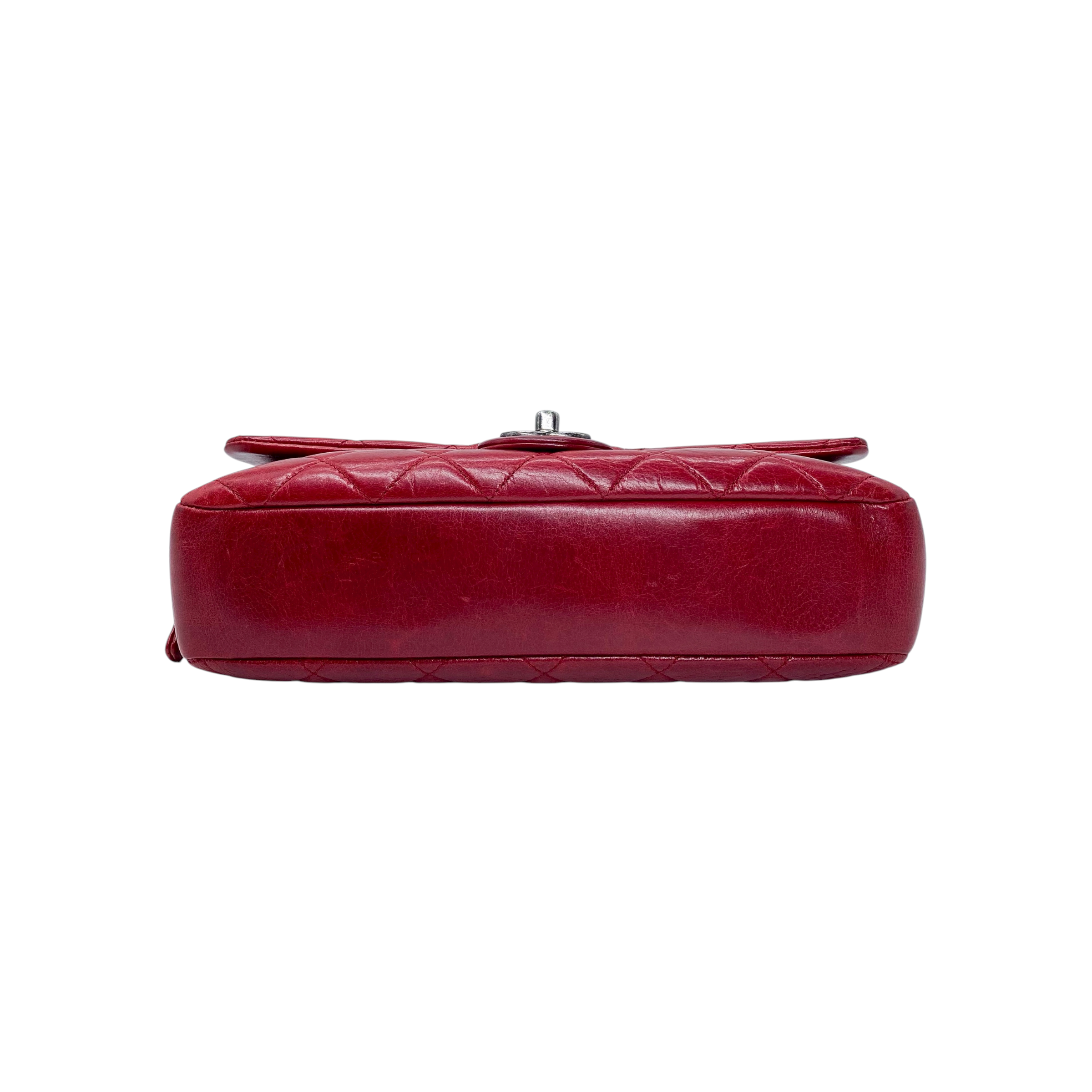 Chanel Red Glazed Duo Color Flap Bag