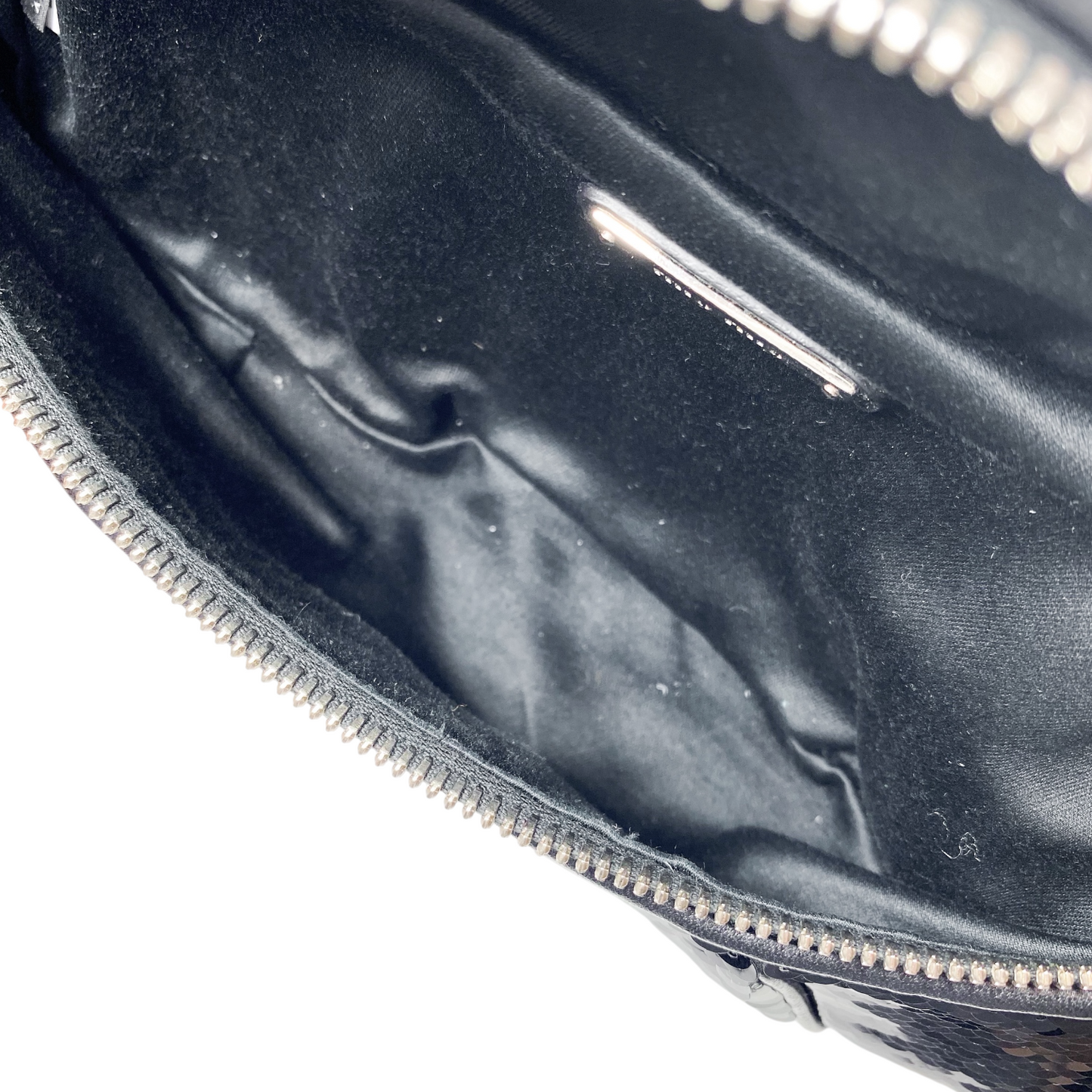 Miu Miu Black Sequin Waist Bag