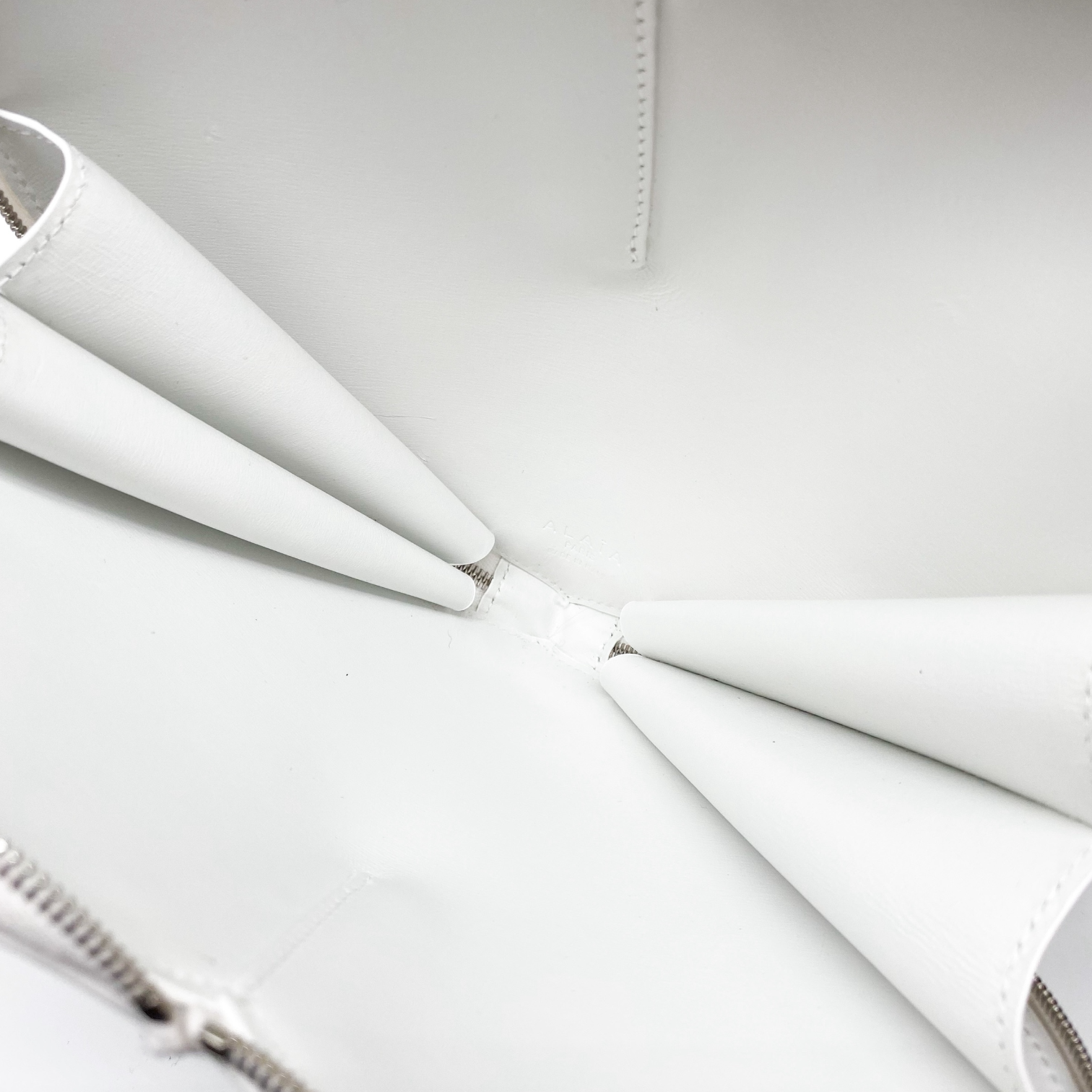 Alaia White Heart Shoulder Bag