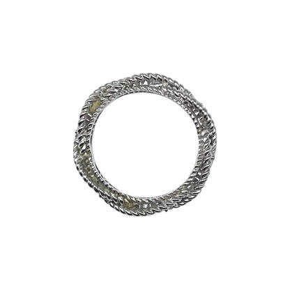 Roberto Coin White Gold Diamond Ruby Inside Ring