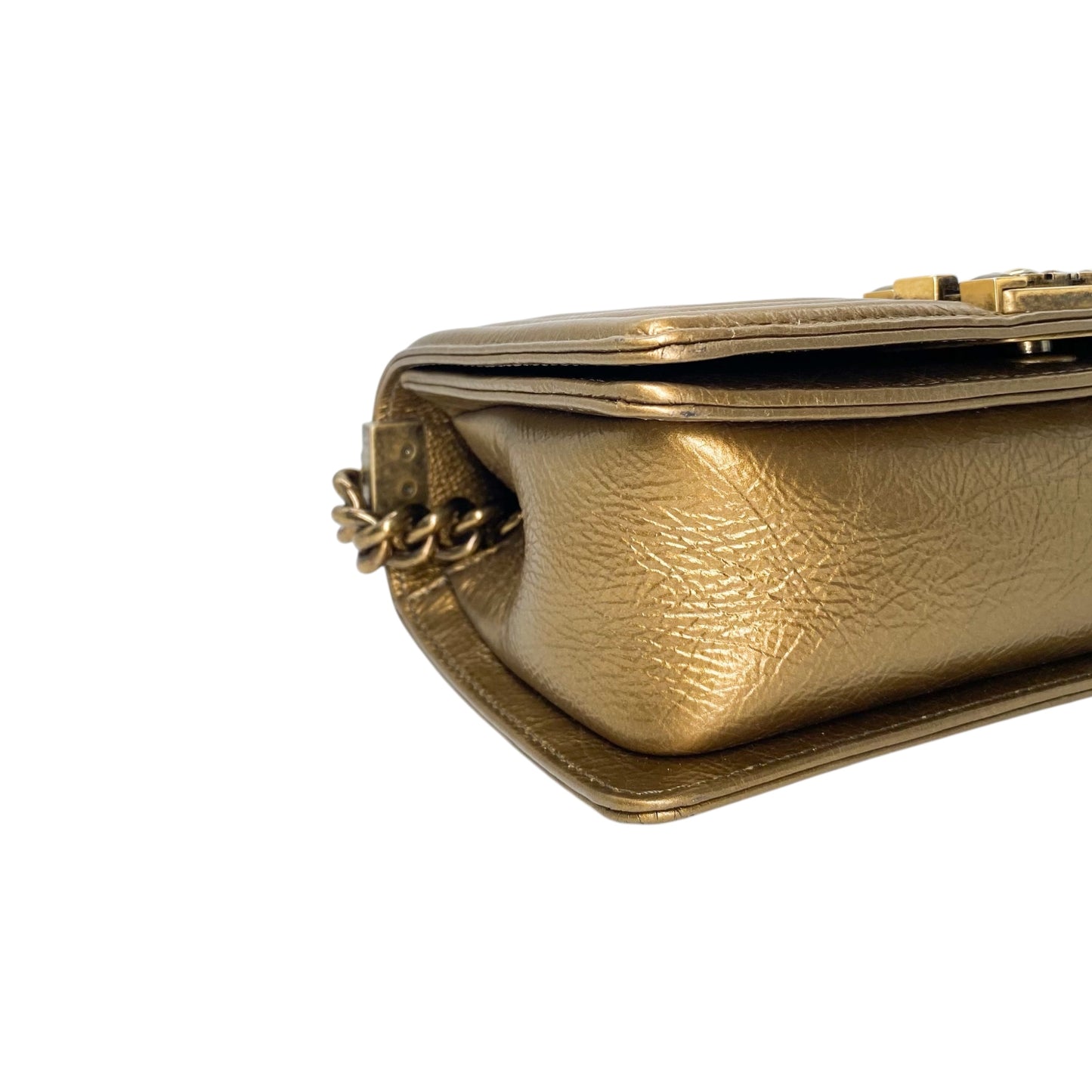 Chanel Gold Small Boy Bag