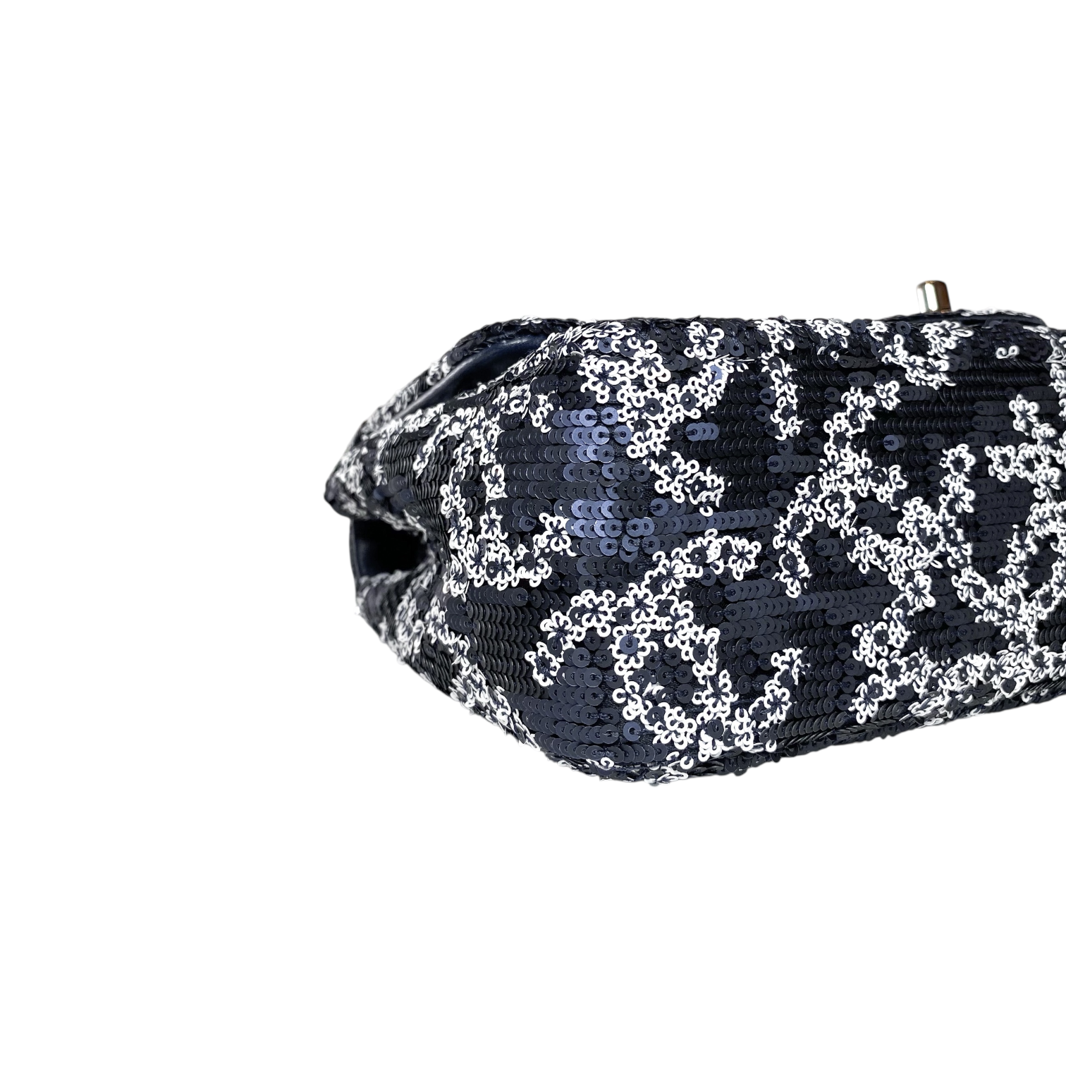 Chanel Navy Sequin CC Flap Bag