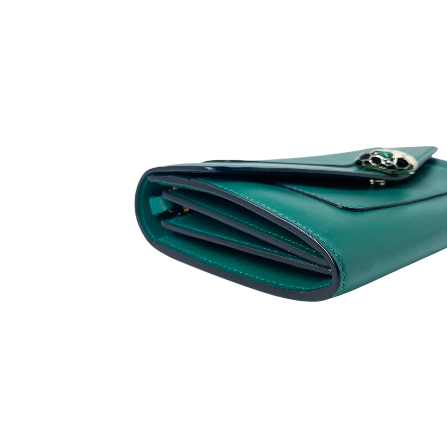 Bvlgari Green Serpenti Forever Wallet on Chain