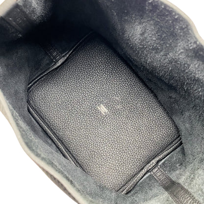 Hermes Picotin 22 Black Clemence Palladium Hardware