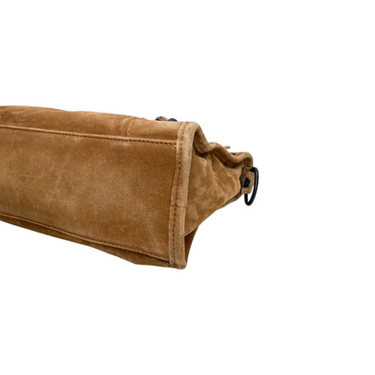 Balenciaga Camel Suede Small City Bag