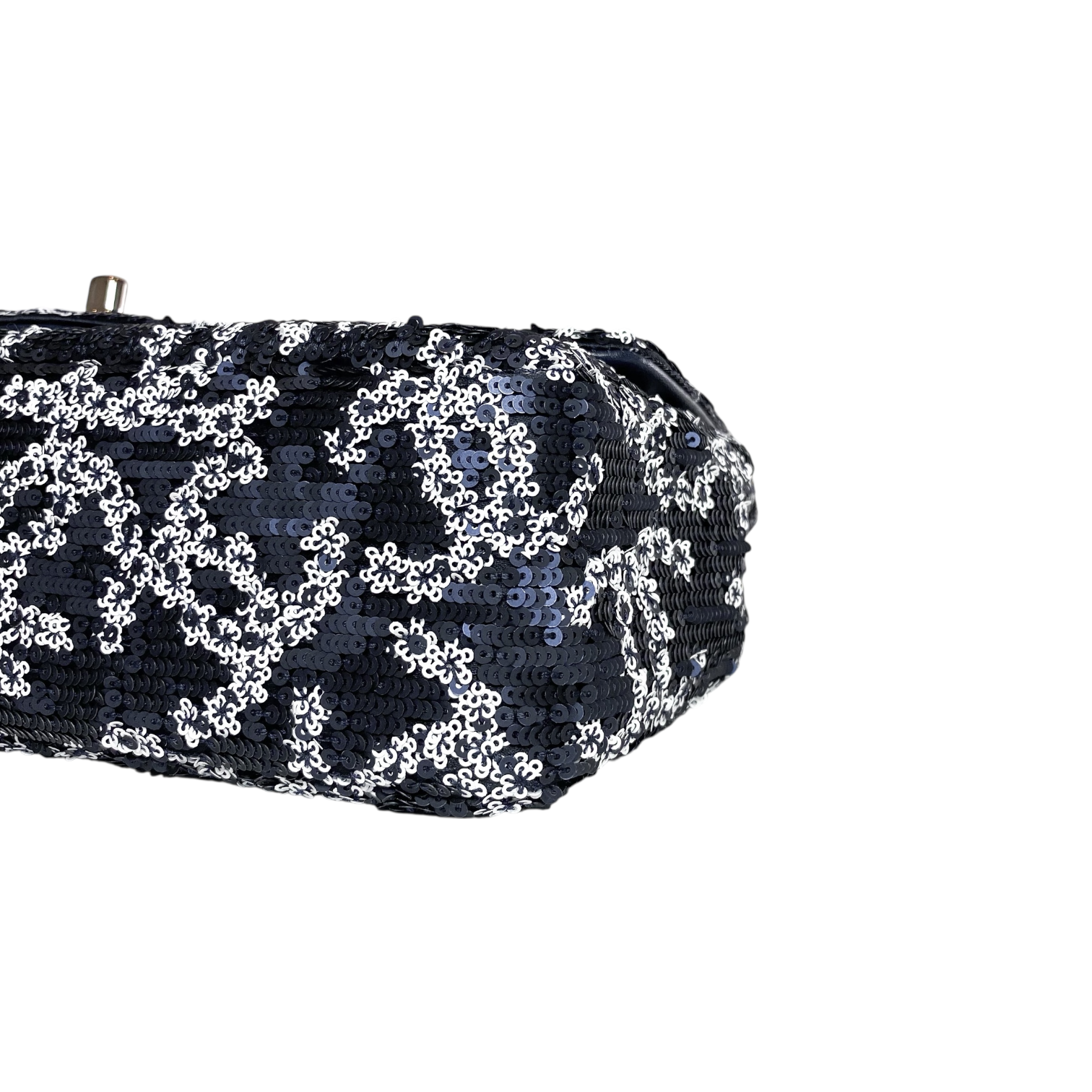 Chanel Navy Sequin CC Flap Bag