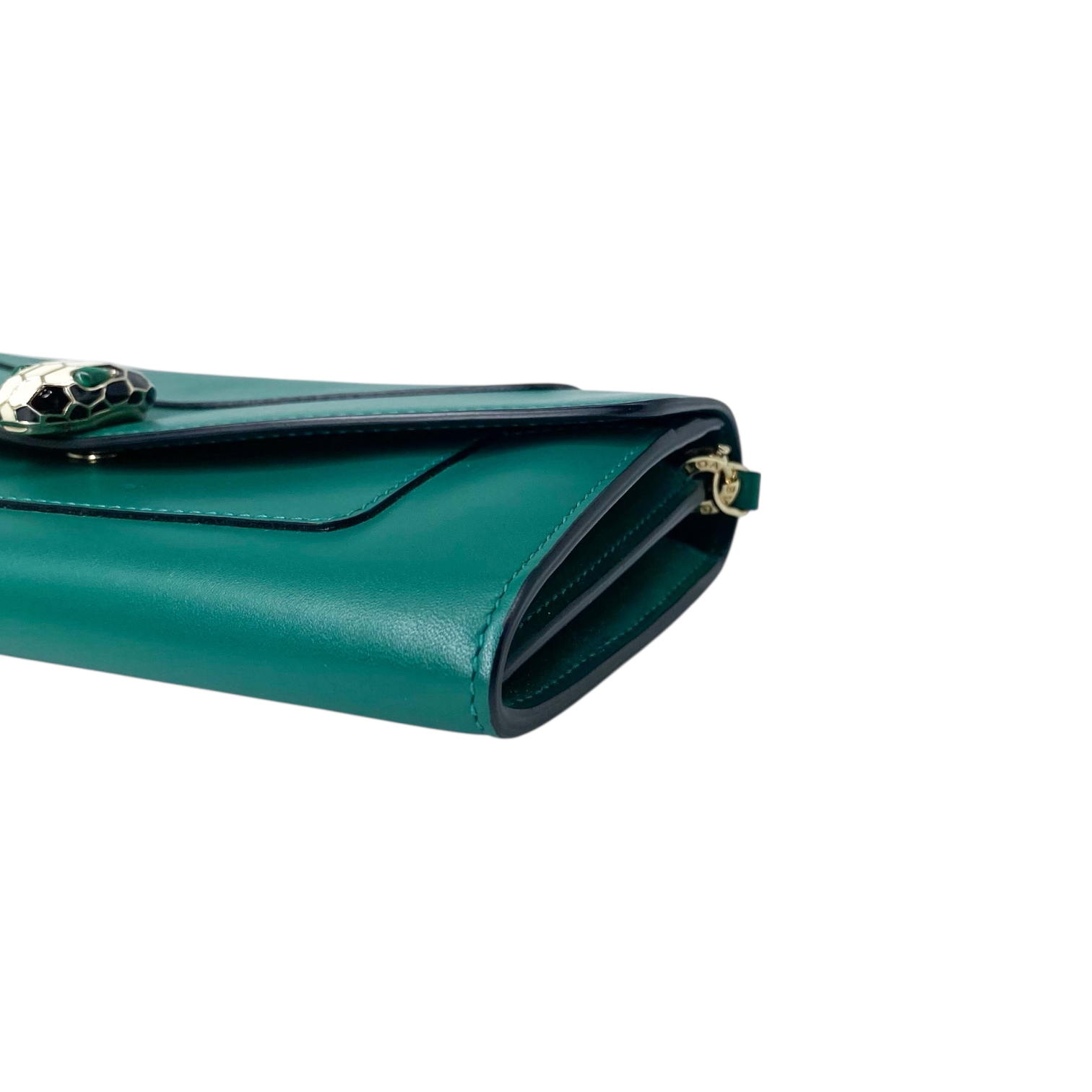 Bvlgari Green Serpenti Forever Wallet on Chain