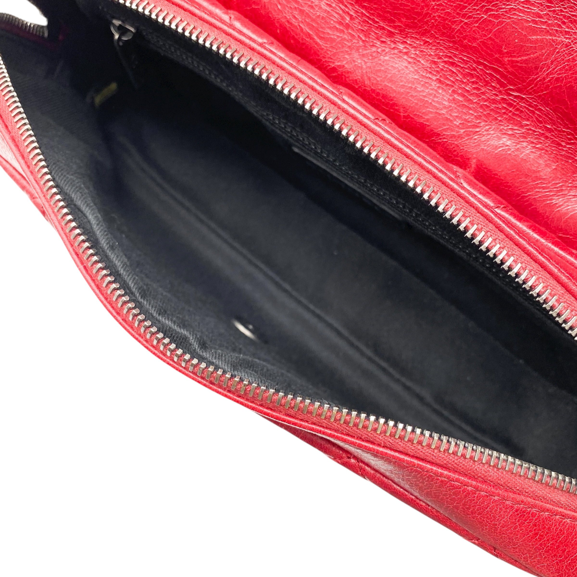 Chanel Red Glazed Duo Color Flap Bag