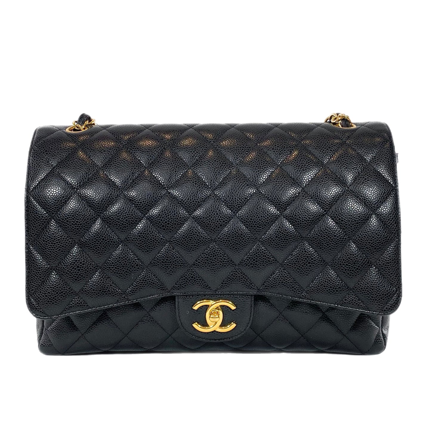Chanel Black Caviar Maxi GHW