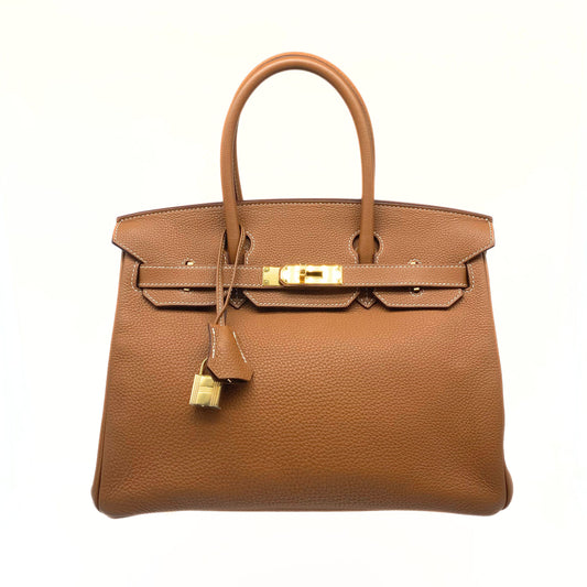 Birkin 30 Gold, Togo, Gold Hardware