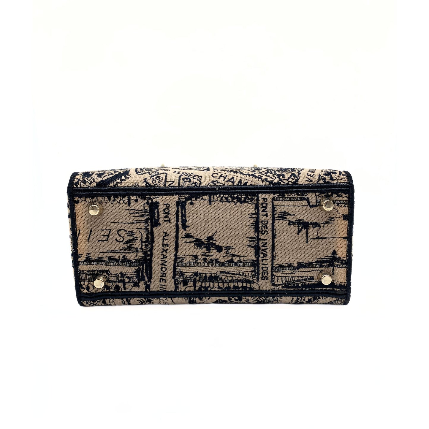 Christian Dior Medium Toile De Jouy Plan De Paris Lady D-Lite