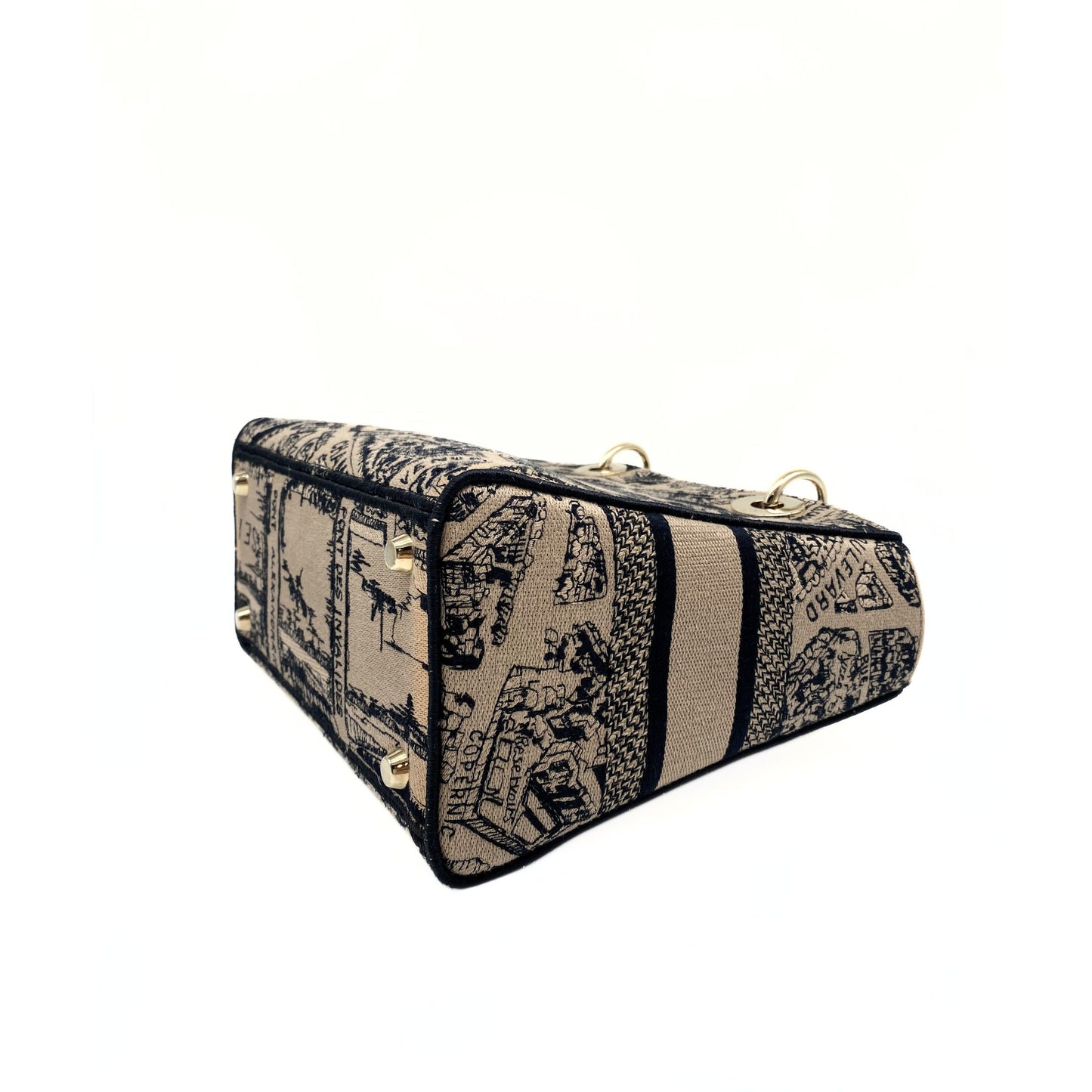 Christian Dior Medium Toile De Jouy Plan De Paris Lady D-Lite