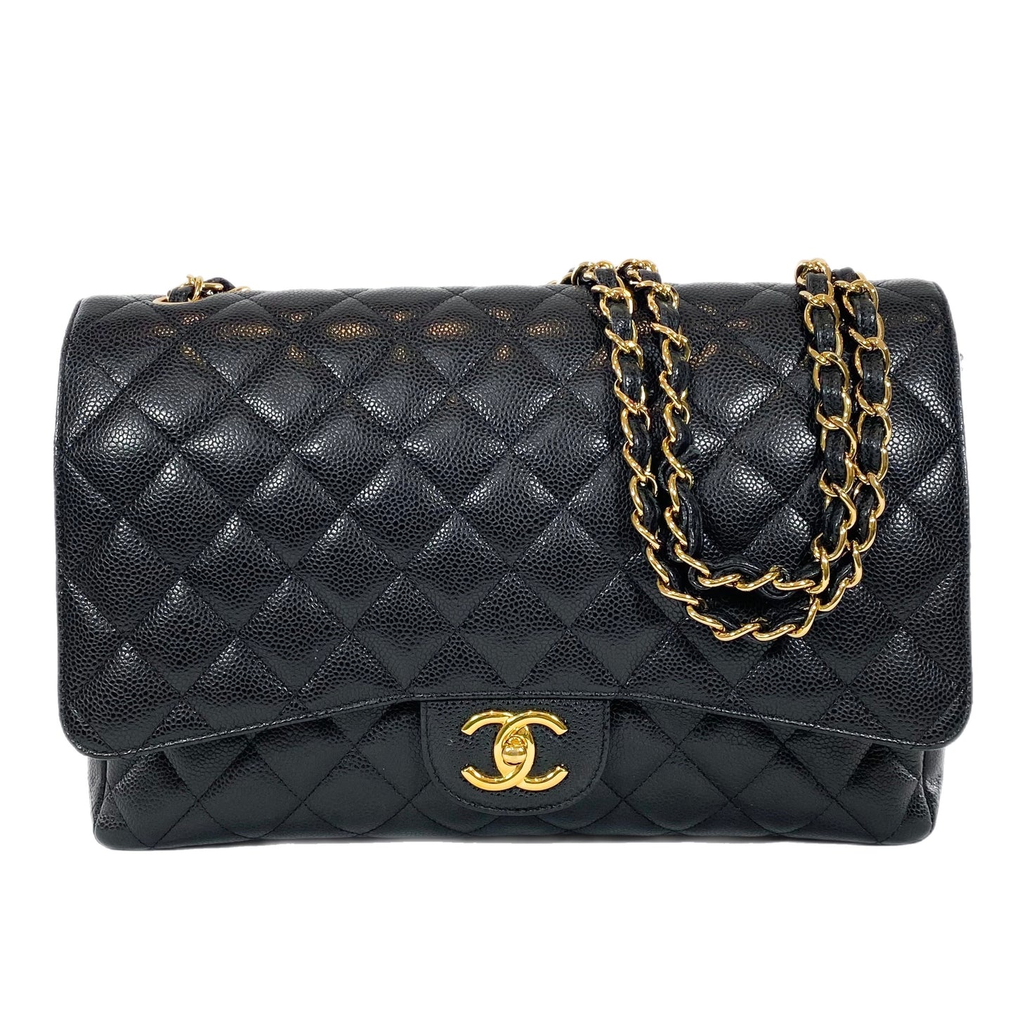Chanel Black Caviar Maxi GHW