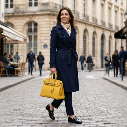 Hermes Birkin 30 Jaune de Ambre Togo Platinum Hardware