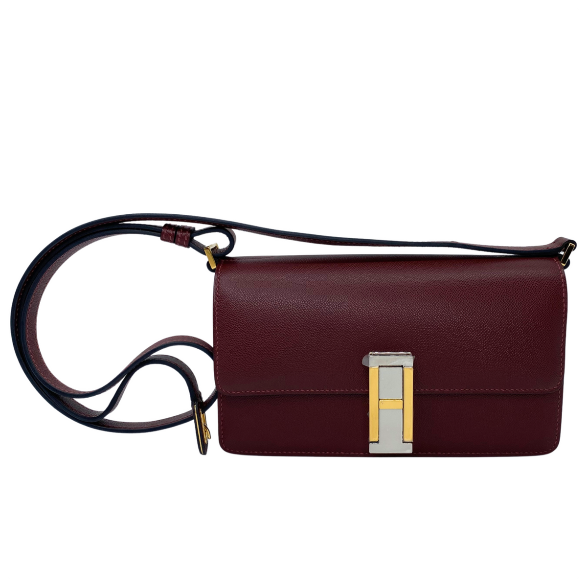 Hermès Sac Mallette Rouge H Madame Electrum Hardware