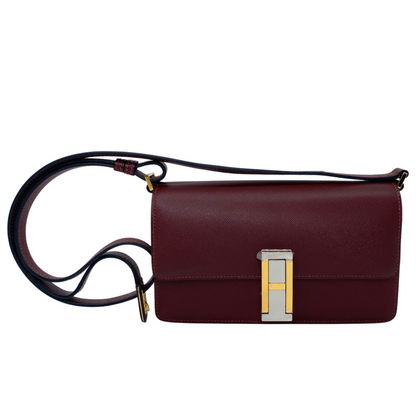Hermès Sac Mallette Rouge H Madame Electrum Hardware