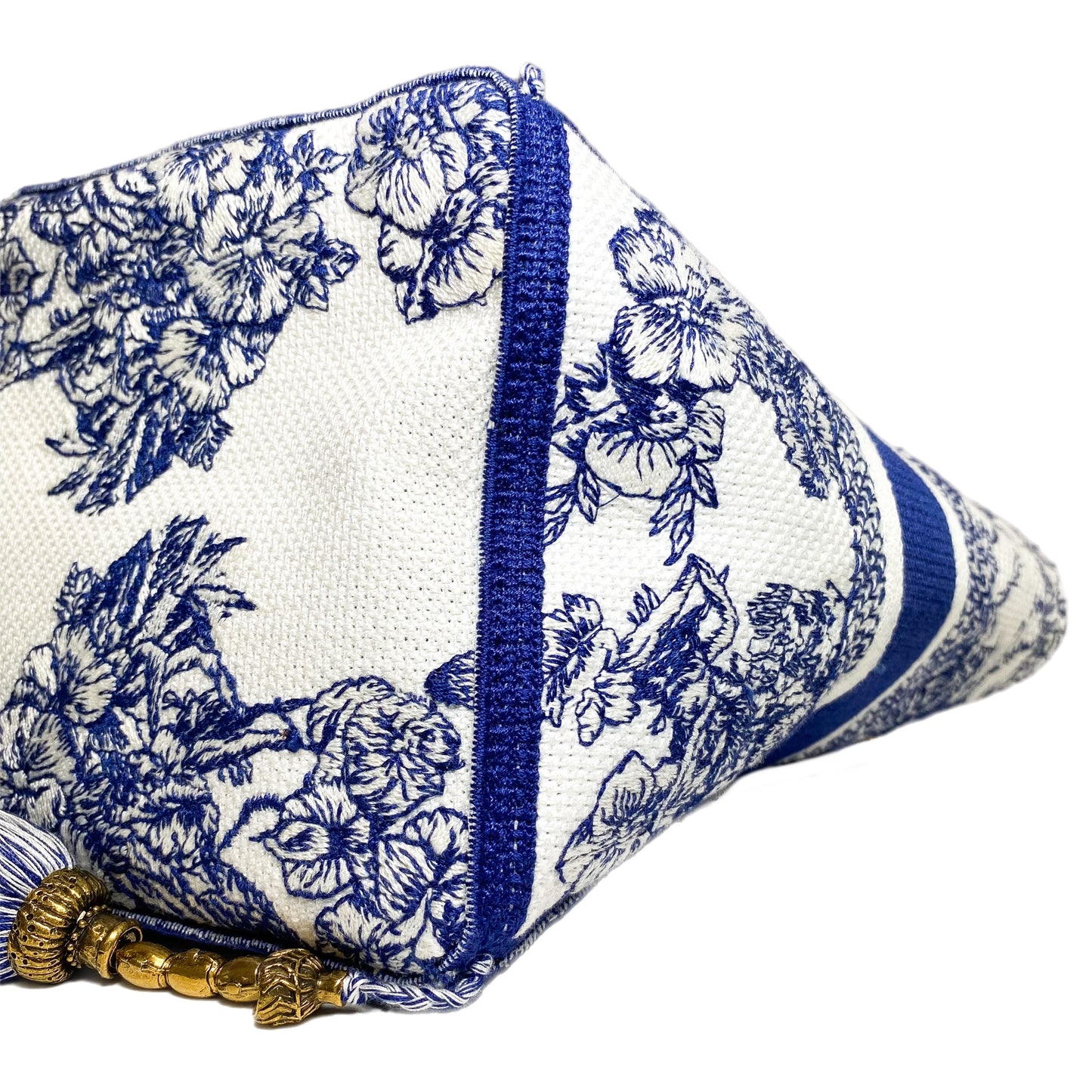 Dior Small White Blue D-Bubble Bucket Bag