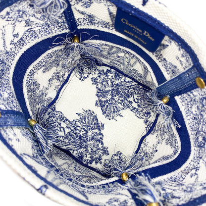 Dior Small White Blue D-Bubble Bucket Bag