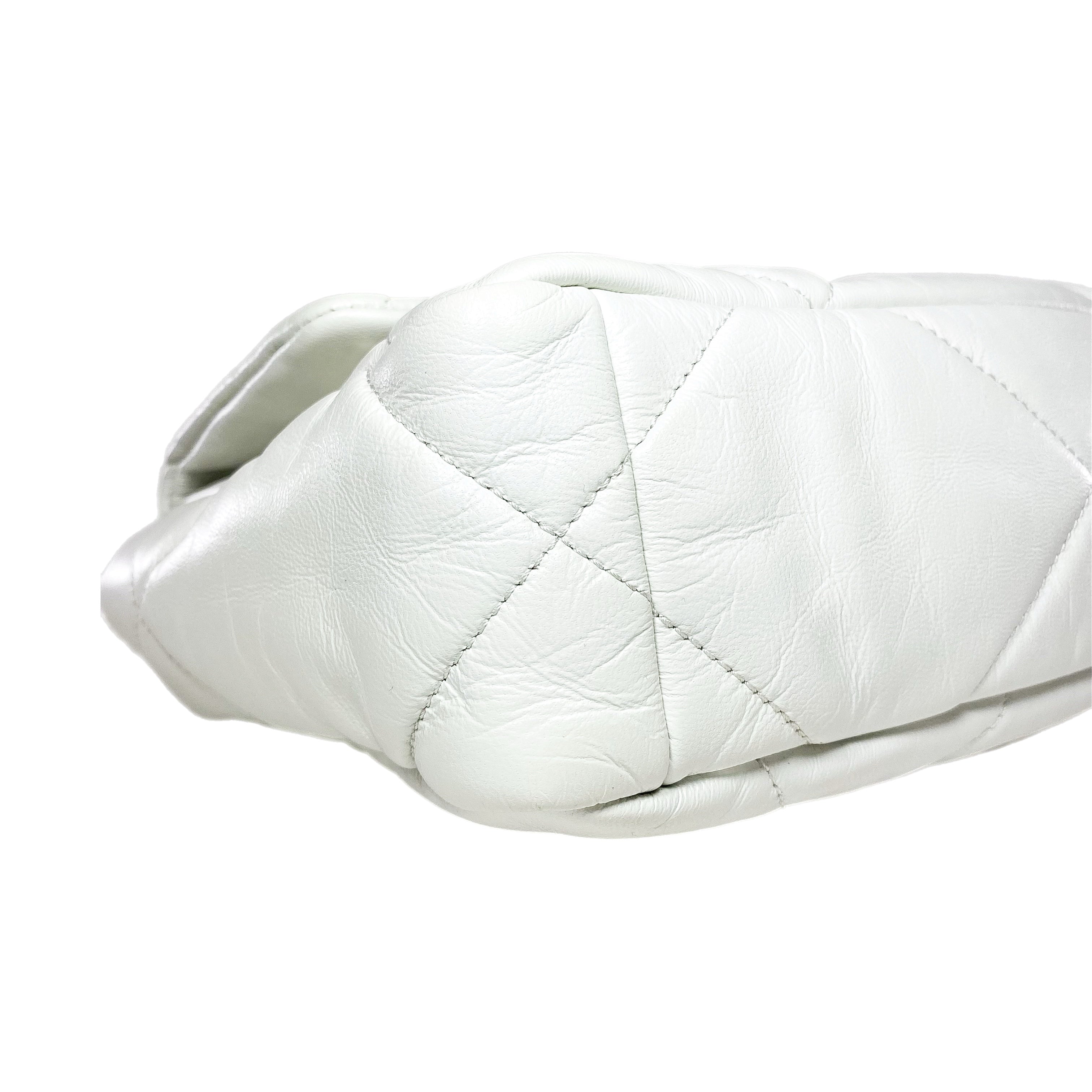 Chanel 19 White Medium Flap Bag