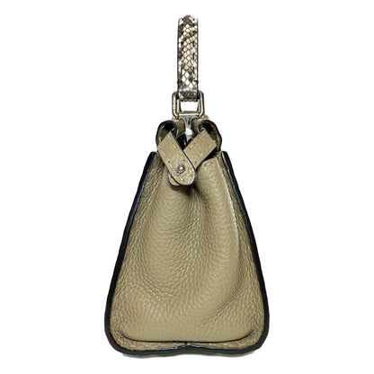 Fendi Taupe Mini Selleria Peekaboo