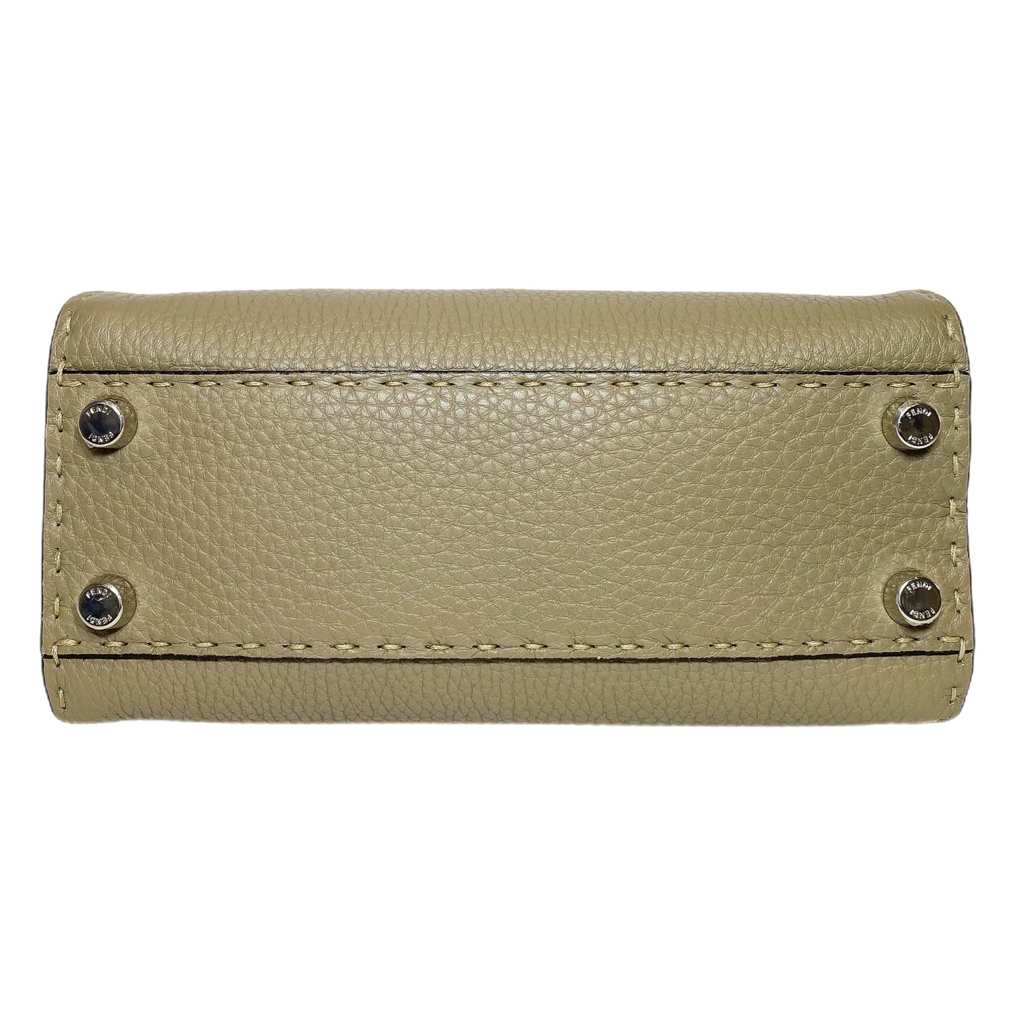 Fendi Taupe Mini Selleria Peekaboo