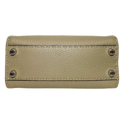 Fendi Taupe Mini Selleria Peekaboo
