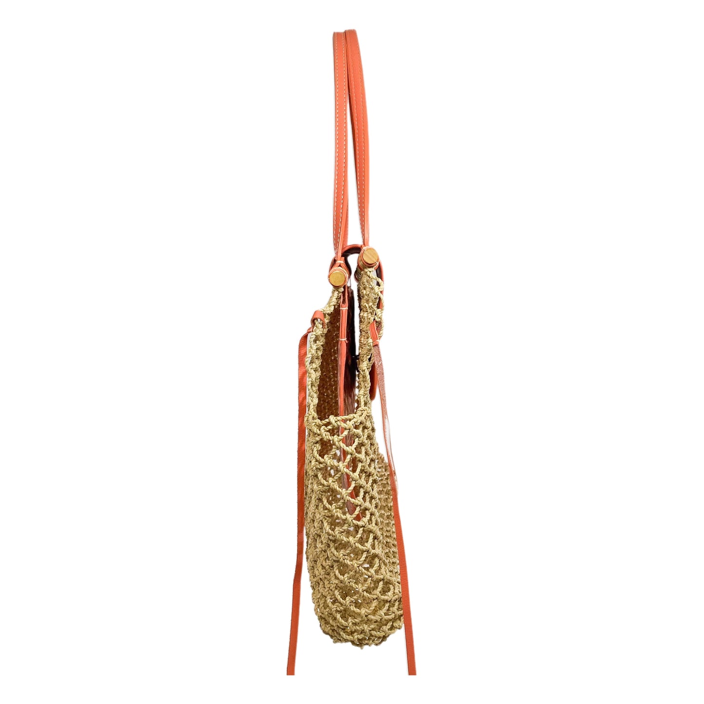 Goyard Goyardine Coral Aligre Raffia Net Tote