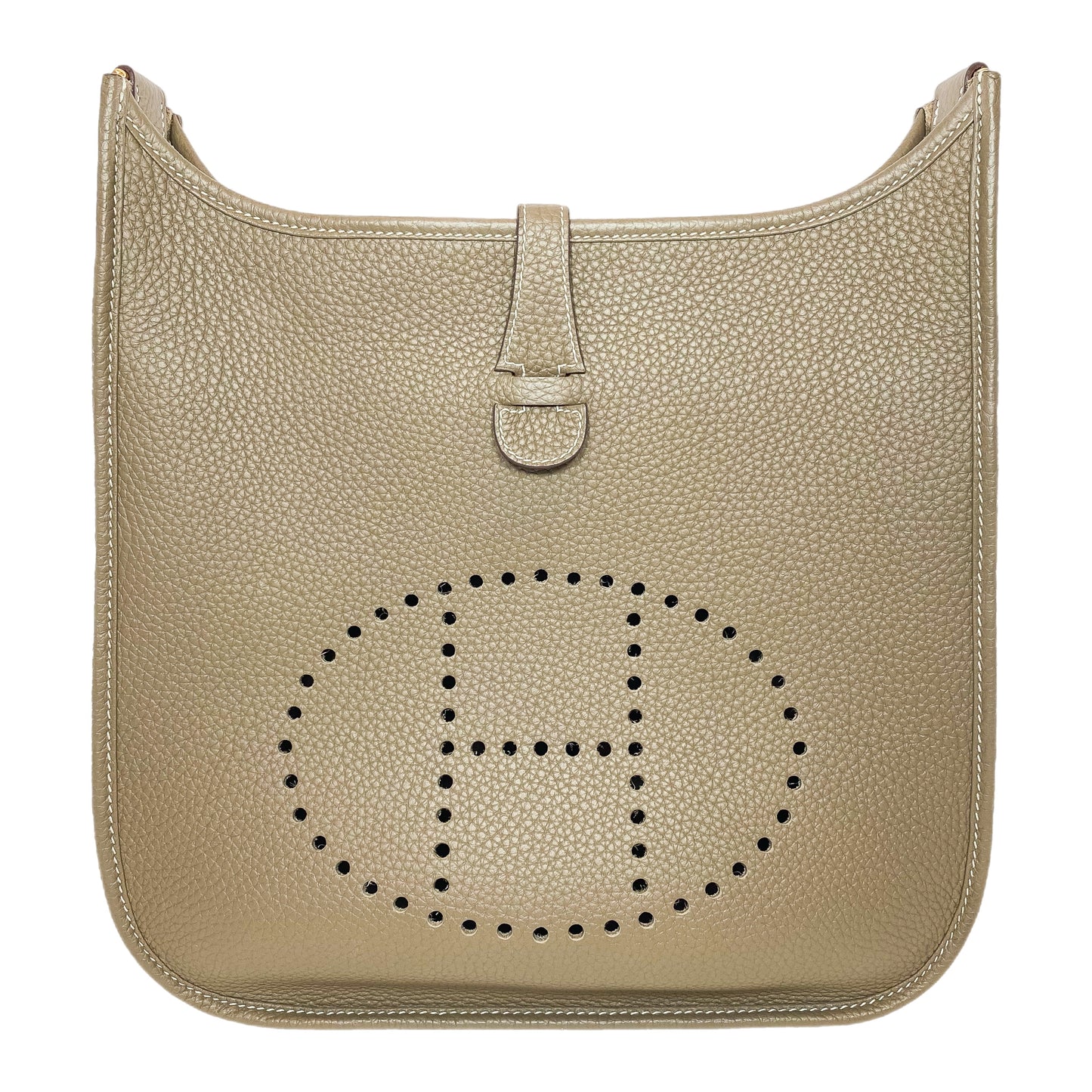Hermes Evelyne PM Etoupe Gold Hardware