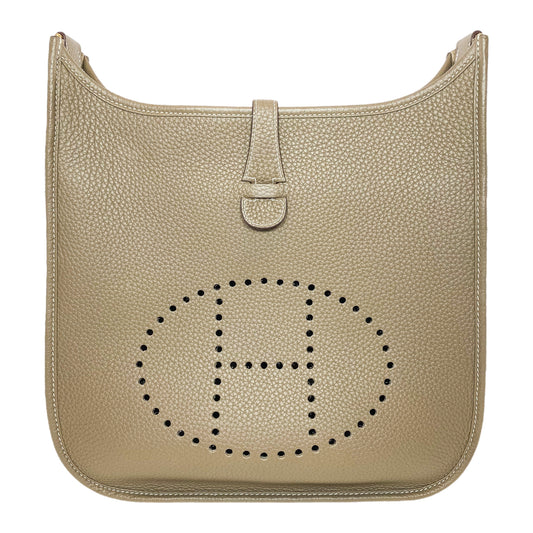 Hermes Evelyne PM Etoupe Gold Hardware