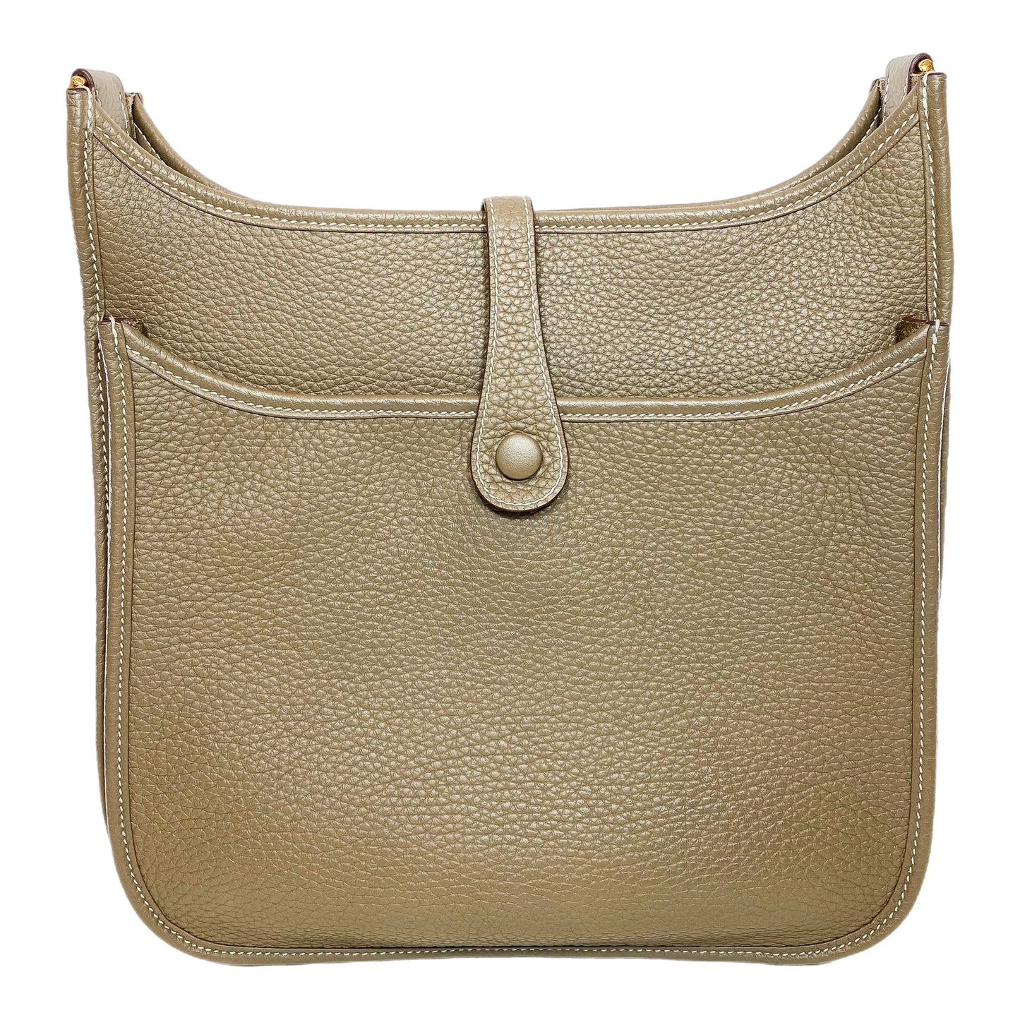 Hermes Evelyne PM Etoupe Gold Hardware