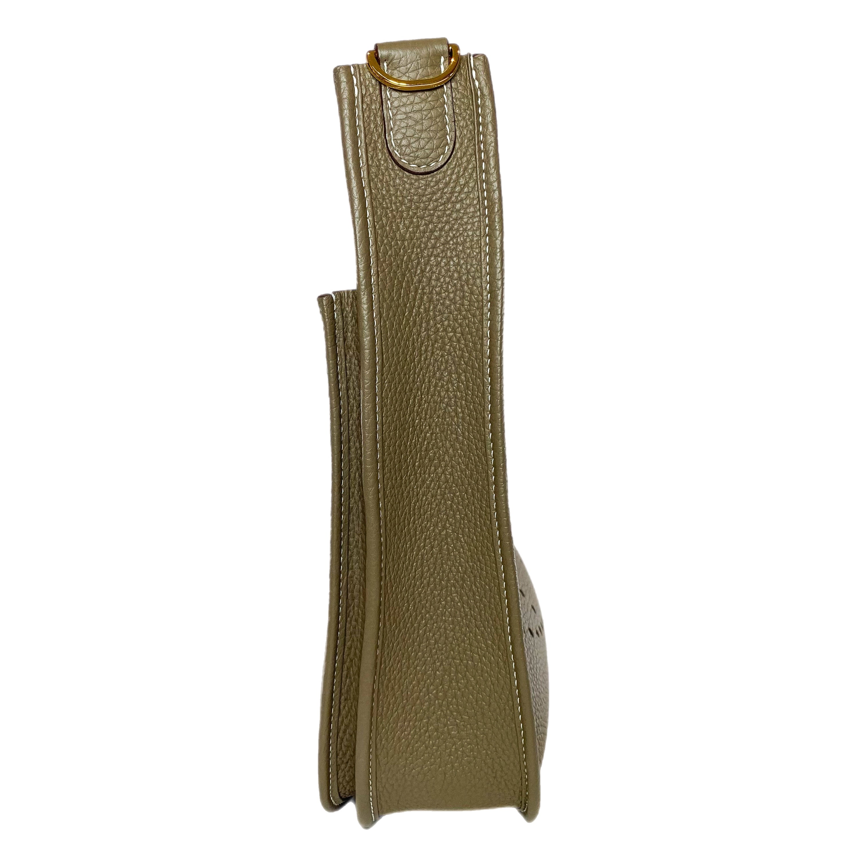 Hermes Evelyne PM Etoupe Gold Hardware