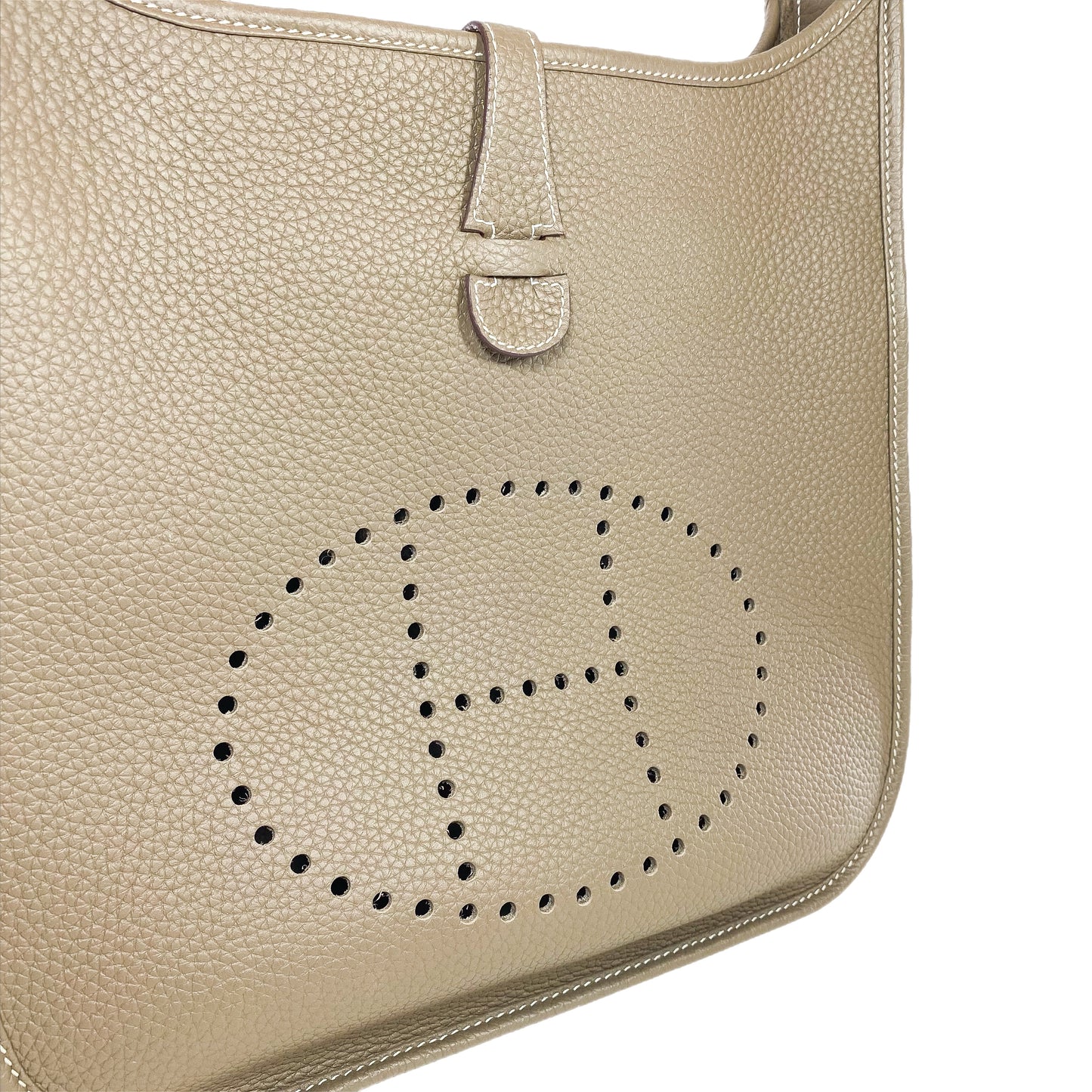 Hermes Evelyne PM Etoupe Gold Hardware