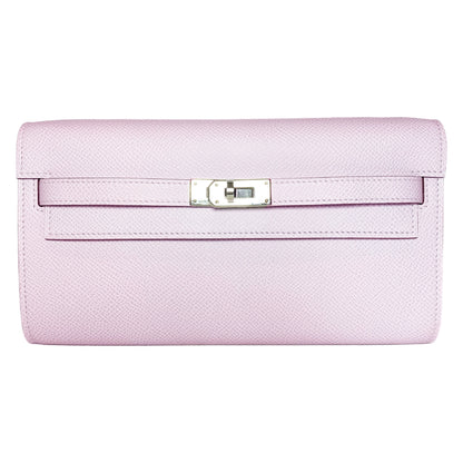 Hermes Kelly To Go Mauve Pale Palladium Hardware